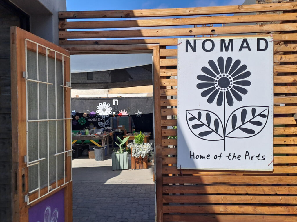 Entrance to NOMAD Home of the Arts Swakopmund